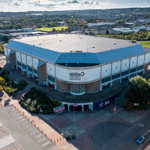 A view of ta Arena Sheffield from the air.