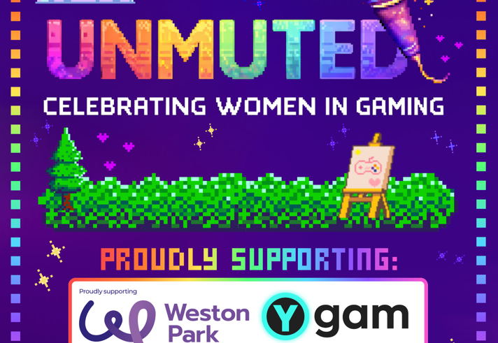 Poster for the event done in 16 bit computer style graphics.