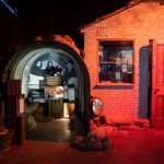 A display of a WWII bomb shelter.