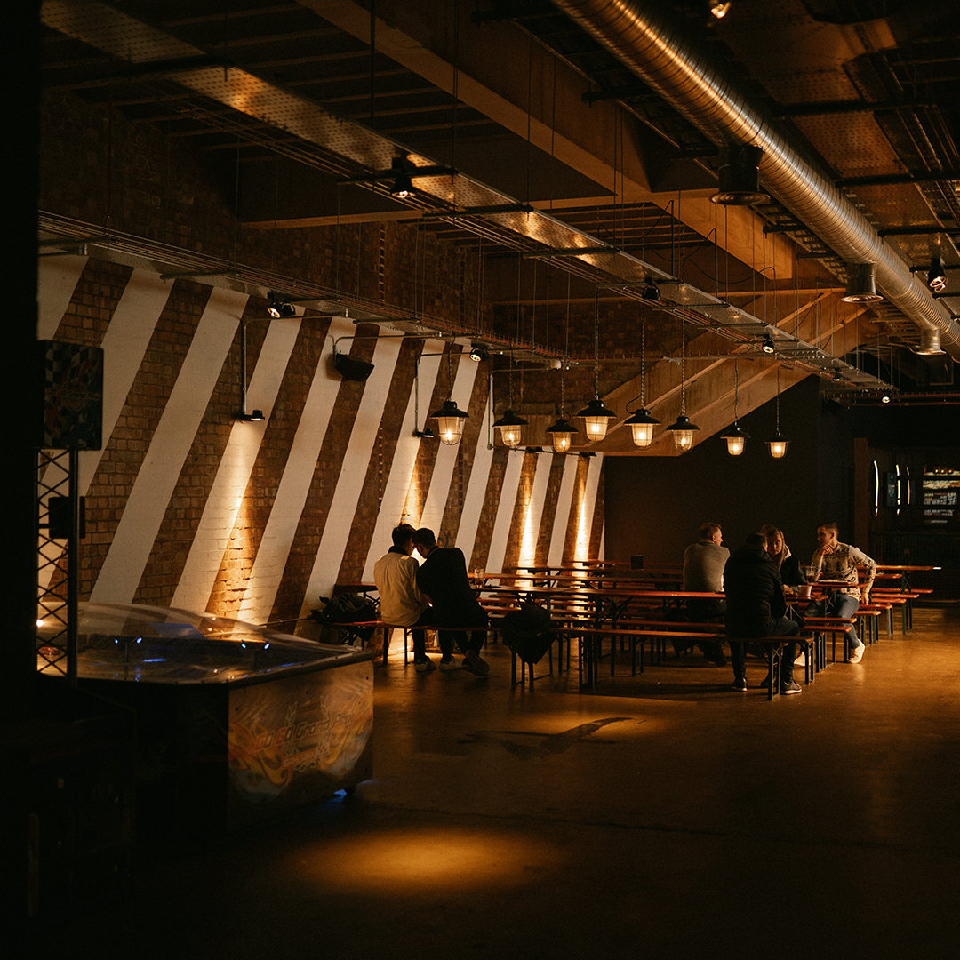 Tables and benches at Lane7.