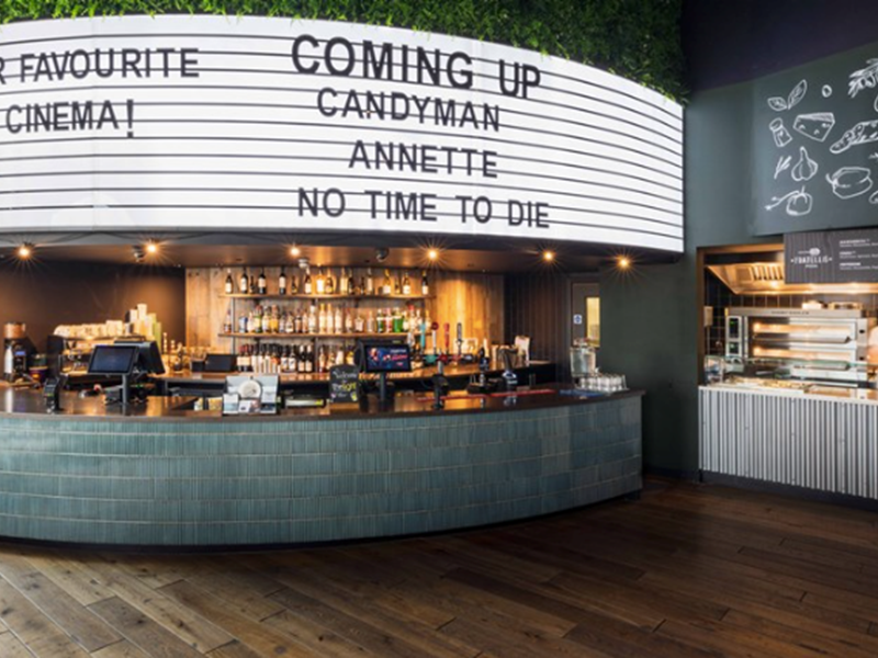 The bar at The Light Cinema.