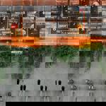 Beer pumps set into a wall behind the bar at Saw Grinders Union.