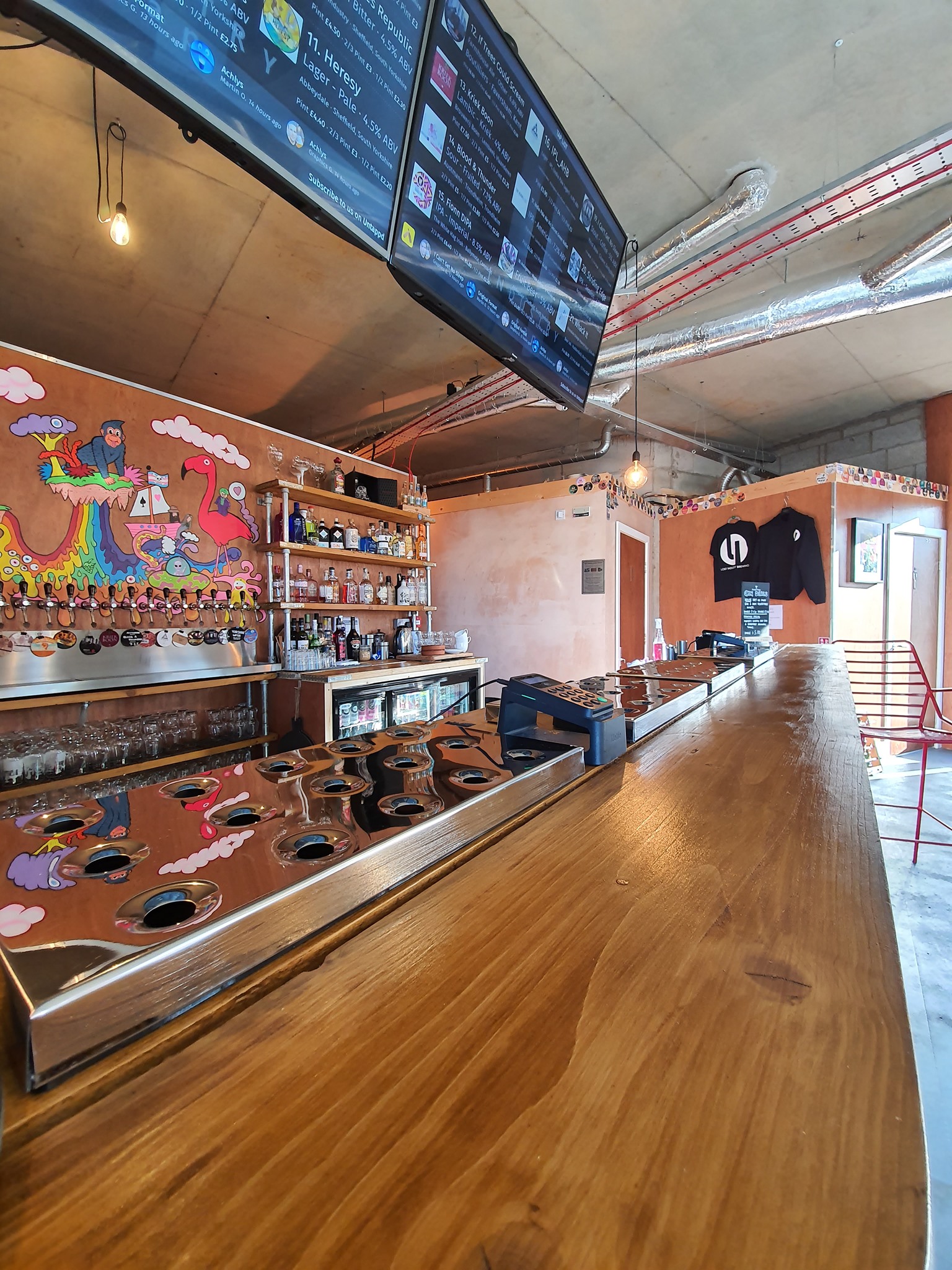 Interior of The Industry Tap.