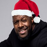 Aurie Styla wearing a Christmas hat.