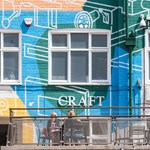 The street art in Orchard Square.