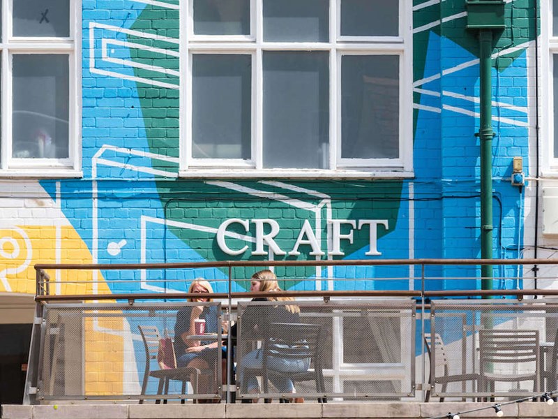 The street art in Orchard Square.