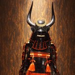 A suit of Japanese armour at Guyshi BBQ & Bar 