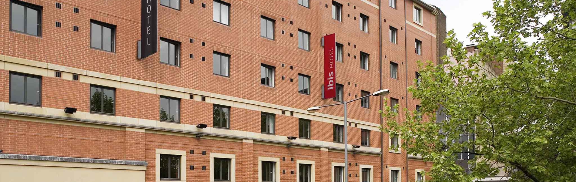 The exterior of Ibis hotel in Sheffield city centre.