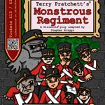 Poster for the event with a cartoon of the Monstrous Regiment.