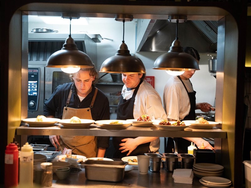 The kitchen at Cornerstone.