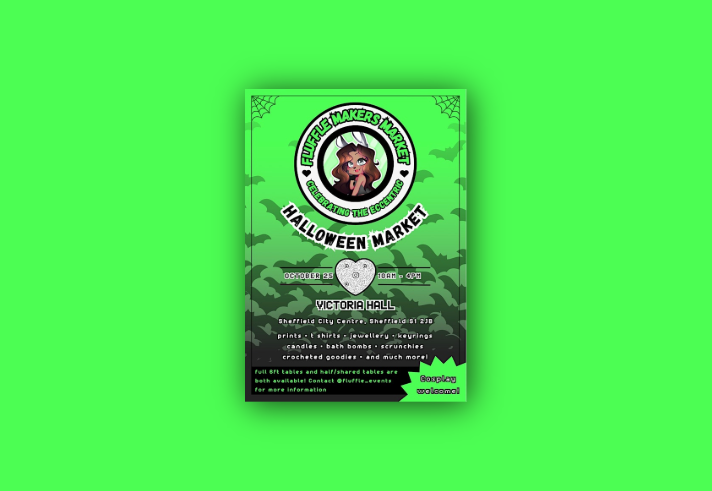 Promo poster for the Fluffle Makers Market.