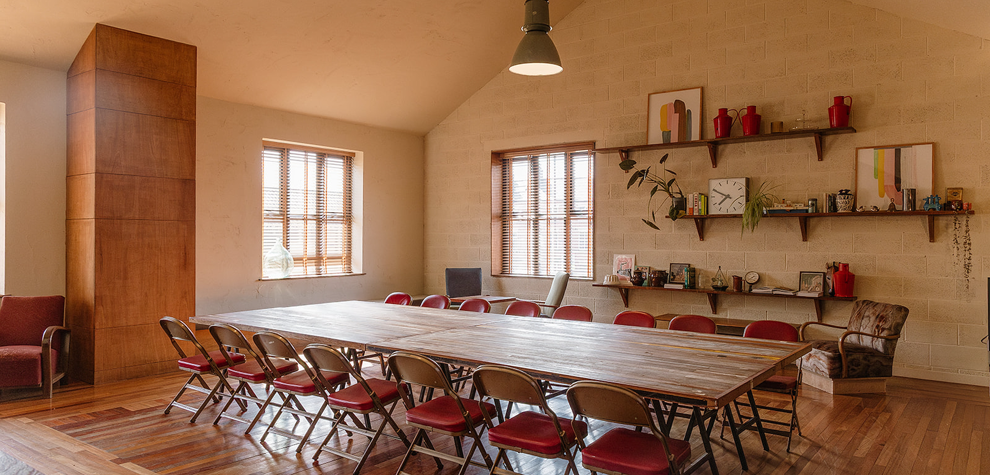 The Lodge set for a boardroom meeting