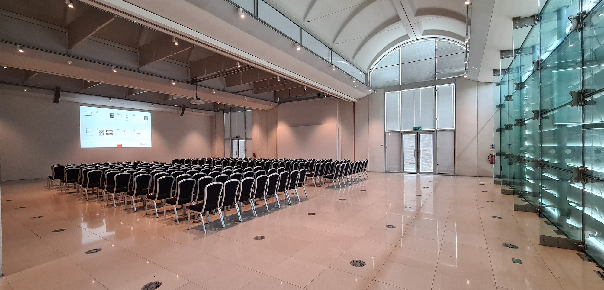 Cadman Theatre with wall open