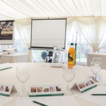 Conference in marquee