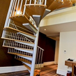 Spiral Staircase in a Mezzanine Suite