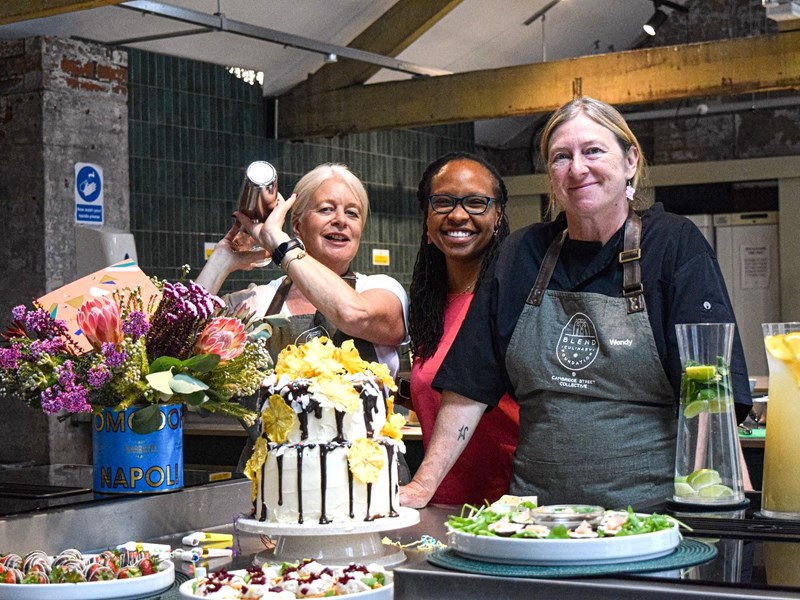 Cake making workshop at the Blend Culinary Foundation.