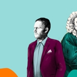 An illustration of Max Richter and Vivaldi.