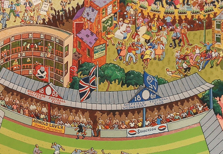 Joe Scarborough, Sheffield Through the Ages (detail), 2006  © www.joescarboroughart.co.uk