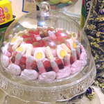 A 'cake' made up of all different types of sweets.