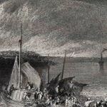 Part of a painting by Turner.