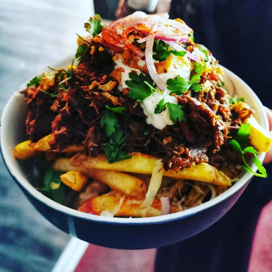 A bowl of pasta at Jabbarwocky.
