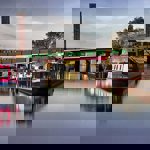 A view across the canal basin at Victoria Quays.