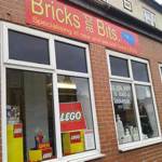 Exterior of the Bricks and Bits Toy Shop.