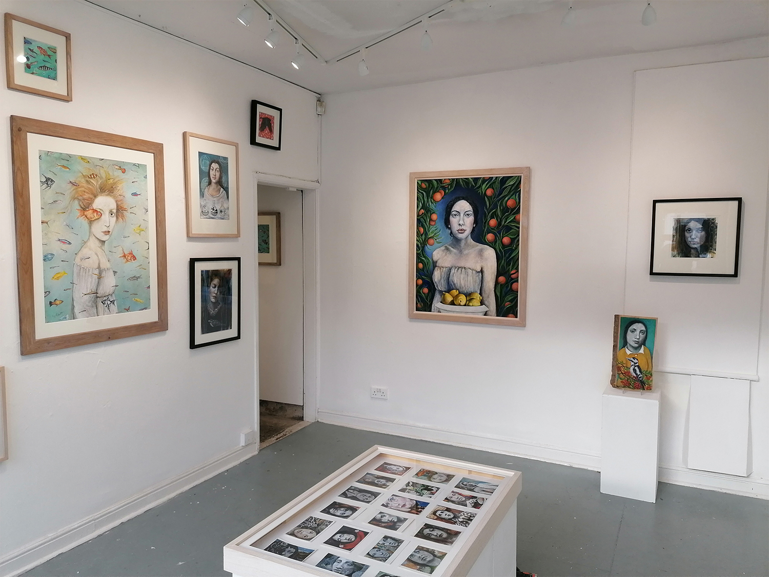 An art exhibition of paintings at the Cupola Gallery.