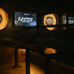 A dart board at Lane7.