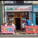 The exterior of BB's Italian Restaurant.