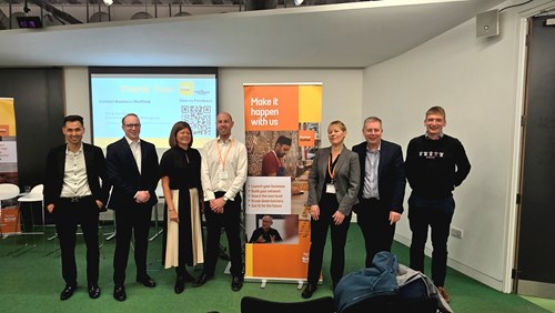 A group picture of the speakers at the Business Sheffield Access to finance networking breakfast