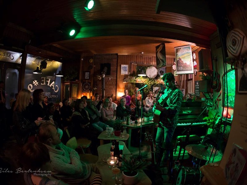 The interior of Cafe #9.