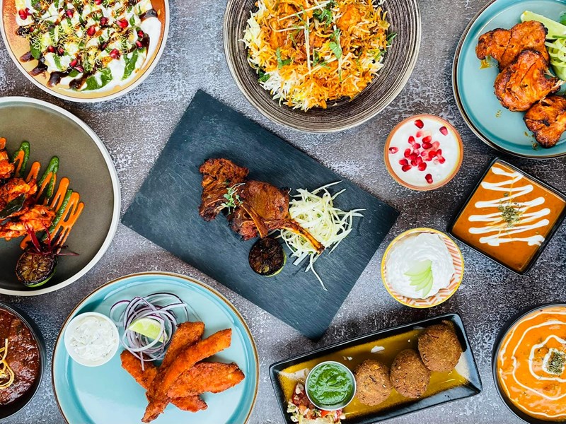 Plates of food at Urban Choola.