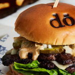 A burger at Dō Deli.