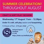Poster for the Craft And Soft Play Session.
