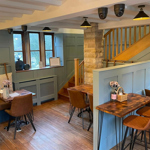 Inside The Schoolrooms restaurant.