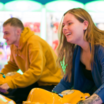 People playing games and having fun at Funstation, in Meadowhall.