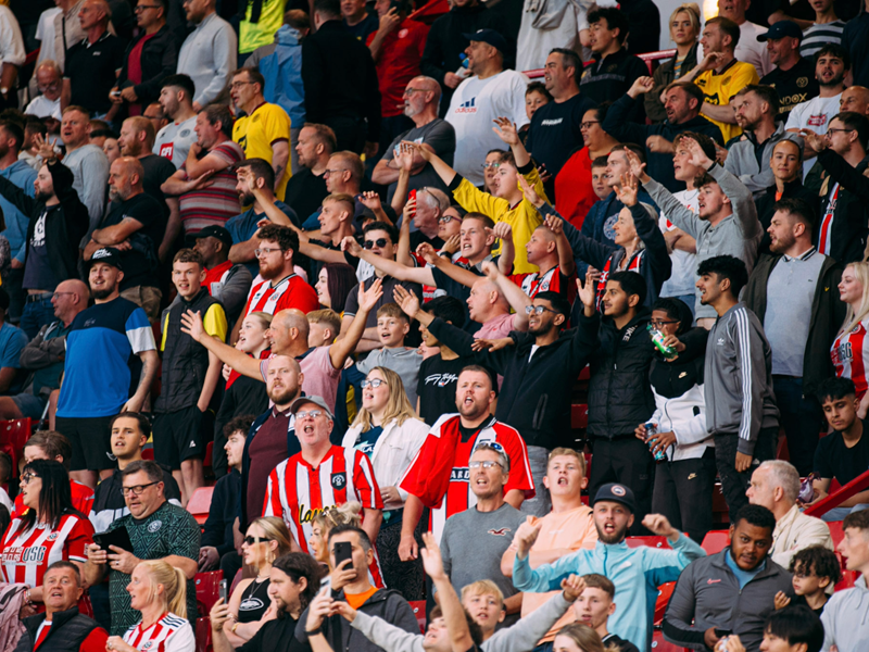 The fans at Sheffield United Football Club.