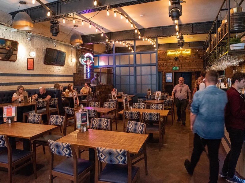 The interior of the Forum Kitchen + Bar.