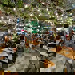 Inside the food hall Sheffield Plate  at Orchard Square in Sheffield city centre.