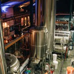 Triple Point Brewery indoor beer tanks