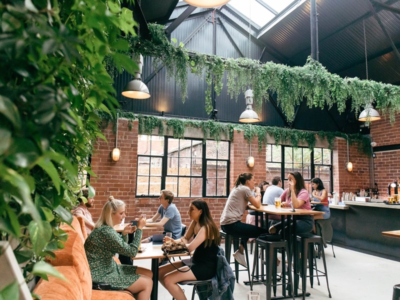 The interior of Saw Grinders Union.