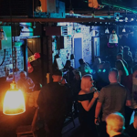 A crowd of people enjoying a night out at Toolmakers Live.