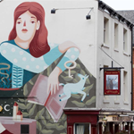 The exterior of The Red Deer.