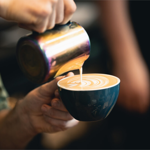A cappuccino at Marmadukes - Cambridge Street.