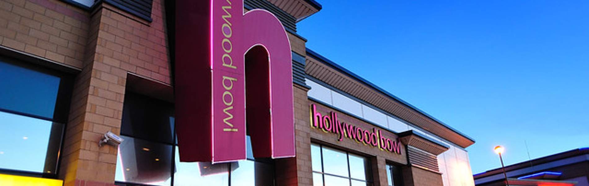 Exterior of Hollywood Bowl.