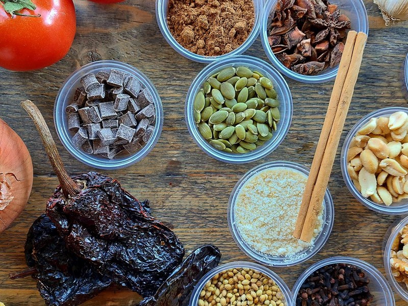 Fresh ingredients at The Street Food Chef.