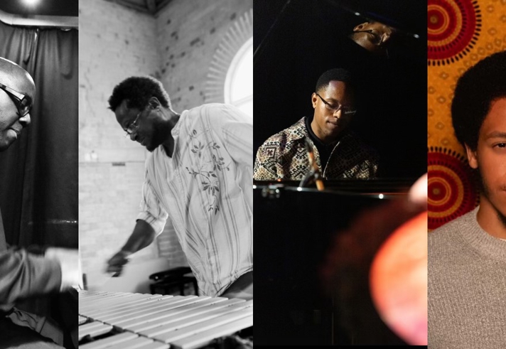 Four pictures of the artists taking part in the festival.