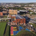 An aerial view of the Sheffield Olympic Legacy Park.