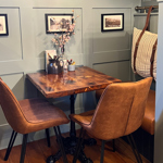 Inside The Schoolrooms restaurant.